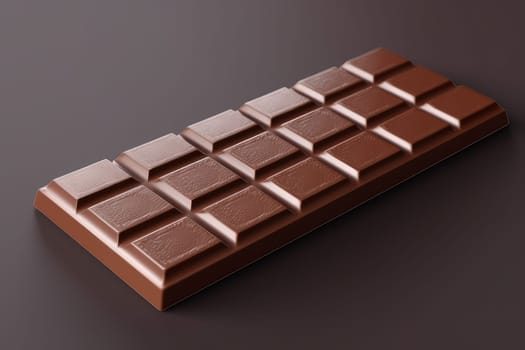 Chocolate bar. Sweet food brown. Generate Ai