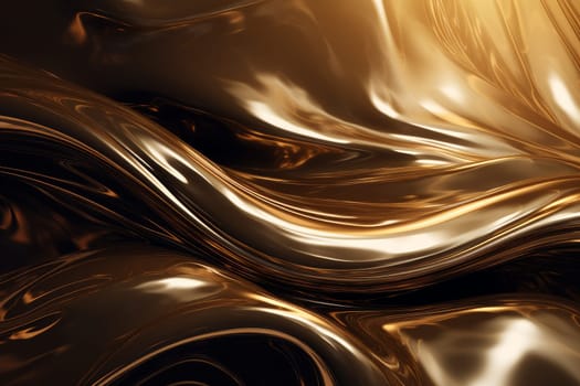 Abstract gold brown. Style motion dynamic. Generate Ai