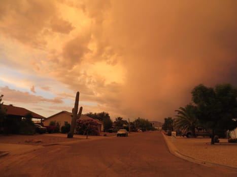 Amazing Summer Haboob Dust Storm in Arizona . High quality photo