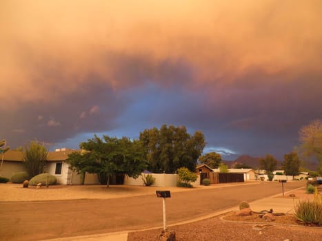 Amazing Summer Haboob Dust Storm in Arizona . High quality photo