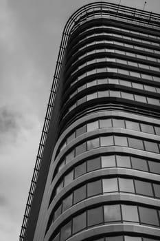 Windows of skyscraper business office, corporate building in Europe