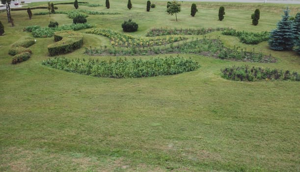 landscape design of the city or private territory