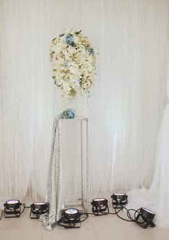 Wedding banquet decoration in tender color