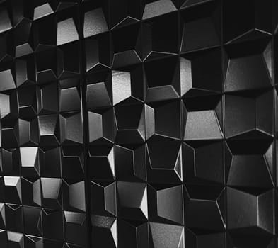 abstract futuristic interior. wall texture or background. black and white