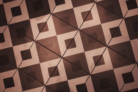 floor tiles. Modern geometric pattern for surface