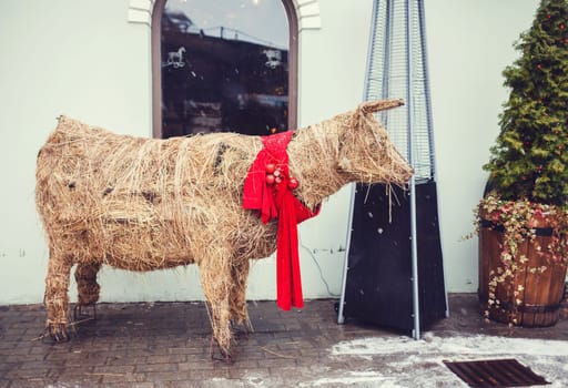 Christmas decoration of the European city of Riga