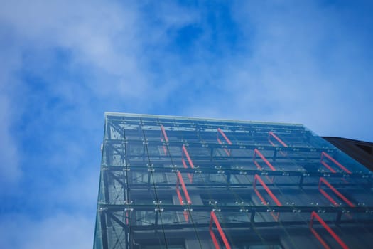 bright building against the sky. Riga, Latvia
