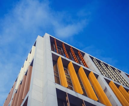 colorful modern office building Riga, Latvia