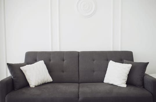 cozy classic interior of the room with a sofa