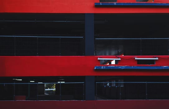 red city Parking. garage for cars