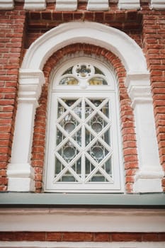 old antique window in Gothic Cathedral