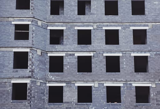 Newly build homes in europe. construction of housing