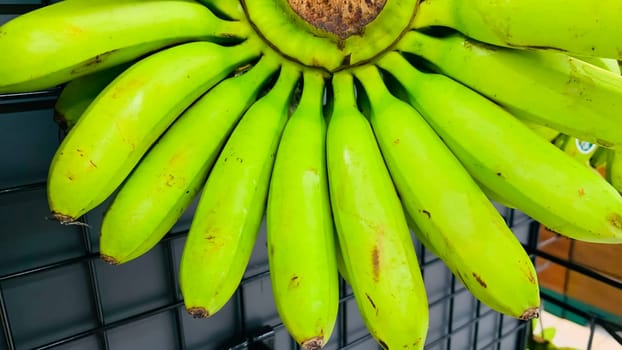 very fresh and ripe delicious banana cluster or banana hand or a bunch of bananas fruit healthy diet supermarket product