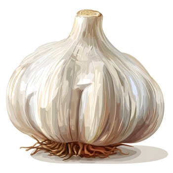 Closeup photo of a garlic bulb, a versatile ingredient in cooking. Often used in savory dishes, natural foods, and plantbased recipes. Can also be used in hair care products
