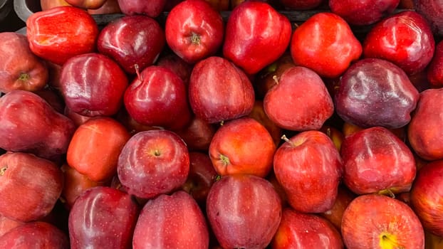 Fresh produce red apples good for multimedia background group of red ripe apples, healthy organic fruits