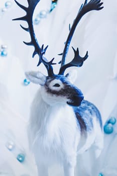 Christmas decoration with antique toys- reindeer