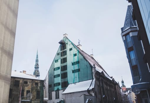 the old yards of the centre city of Riga