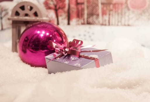 beautifully decorated boxes with gifts for Christmas