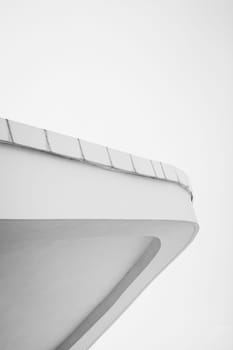 Abstract lines on architecture. modern architecture detail. fragment of public building.
