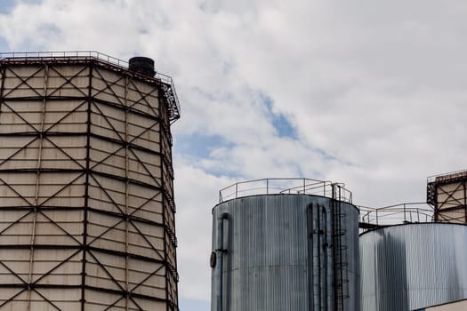 Industrial view at plant form industry zone. power plant