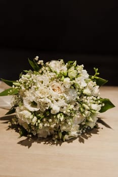 beautiful wedding bouquet. fresh flowers for the bride