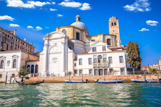 Church San Geremia in Venice view from Grand Canal, landmark of Italy