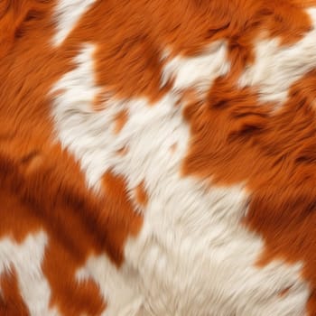 Cow fur leather banner. Art nature. Generate Ai
