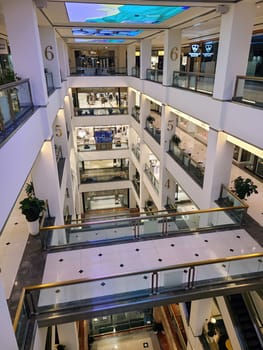 Bloomingdale's Anchored Multi-level Shopping Mall, Vibrant Interior Architecture, Chicago 2023