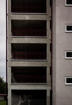 parking building. public car garage