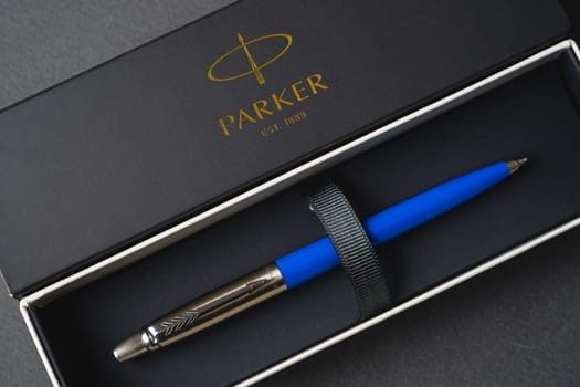 Antalya, Turkey - March 3, 2024: Parker Jotter Original ballpoint pen