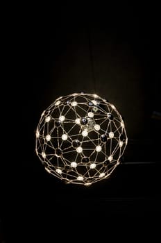 luxury pendant lamp in the loft interior