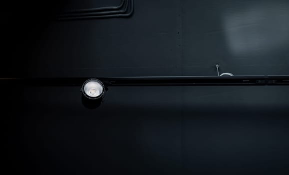 industrial black loft ceiling. lighting.