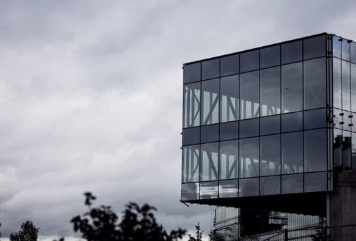 modern glass building. business architecture