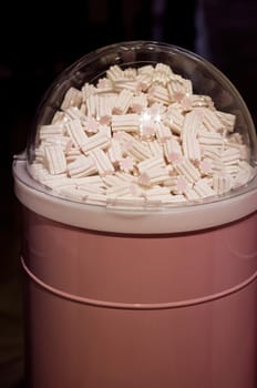 Marshmallow pastel colors. Colorful marshmallows 