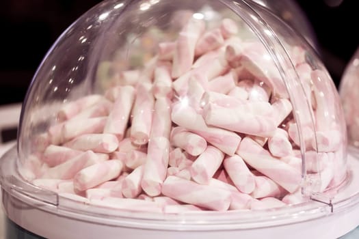 group of colorful marshmallows. tasty candy