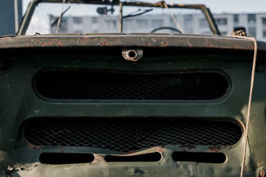  old rusty truck. vintage car