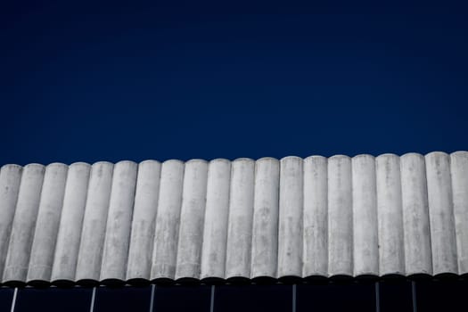 abstract architectural forms. industrial building made of concrete against the sky