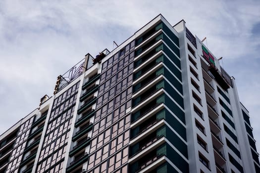 Modern apartment building. mortgage. Modern european complex