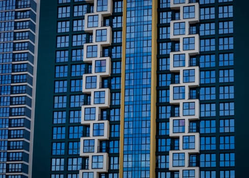 multi-storey residential building. many windows