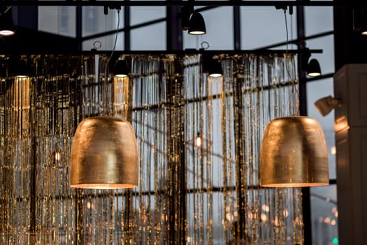 Modern style bronze decoration lamps in hotel or cafe