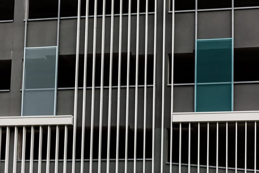 Structural details of the modern industrial building.