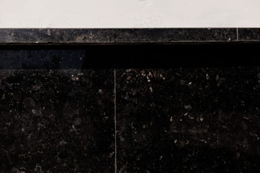 Natural black marble texture of stone. vintage surface
