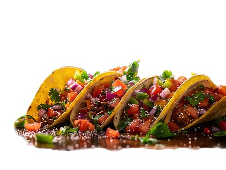 Quesadillas or nachos. Mexican dish with tortillas. Delicious quesadillas photography, explosion flavors, studio lighting, studio background, well-lit, vibrant colors, sharp-focus