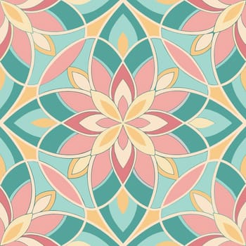 Floral seamless pattern with pink flowers and green leaves on blue background.Vector floral background with hand drawn flowers and leaves in pastel colors.Seamless pattern with flowers and leaves. Vector illustration in vintage style.floral card with flowers and leafs decoration vector illustration graphic design