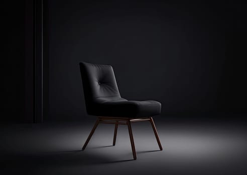 stylish cozy armchair on a dark background.  contemporary furniture for apaetment