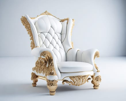 royal classic furniture. vintage cozy armchair. Generative AI