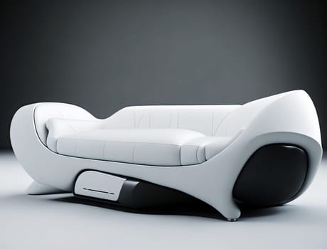  futuristic design modern sofa. contemporary armchair.  luxury chair. Generative AI