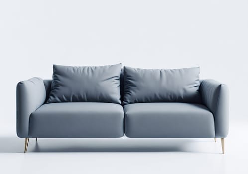 Modern sofa with pillows. classic furniture for home