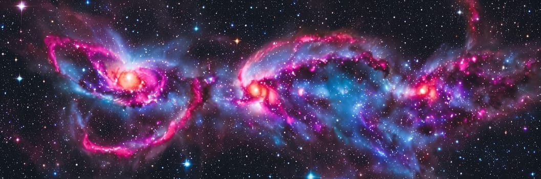 Behold the mesmerizing Cosmic Nebula, a cosmic masterpiece of vibrant colors and swirling gases. It embodies the celestial birthplace of stars, capturing the awe-inspiring beauty of the universe. Generative AI.