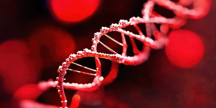 DNA helix. Generative AI. High quality photo